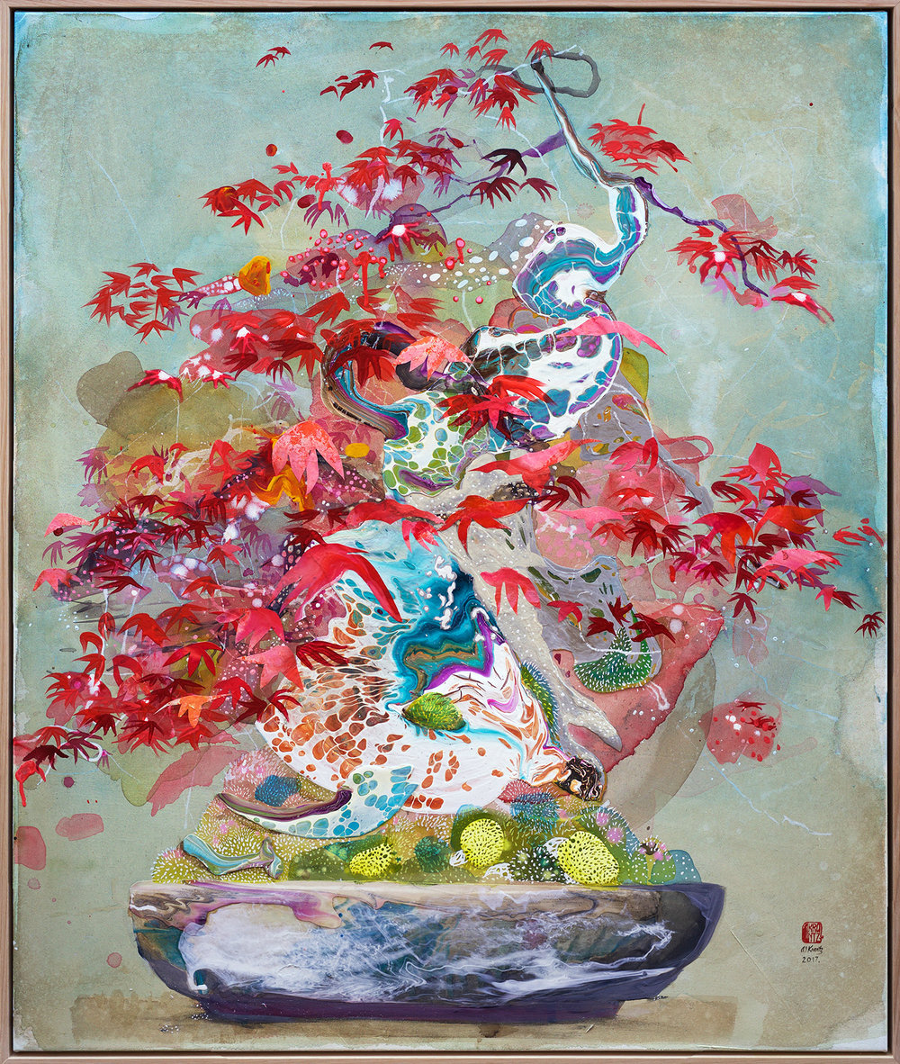 1000x1182 Japanese Maple Bonsai Amanda Krantz - Japanese Maple Painting