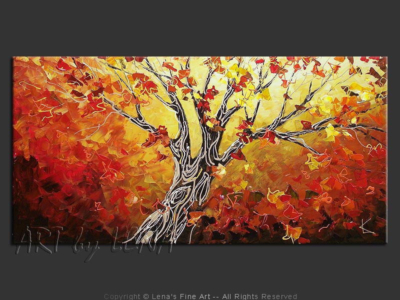 800x600 Japanese Maple Art By Lena - Japanese Maple Painting