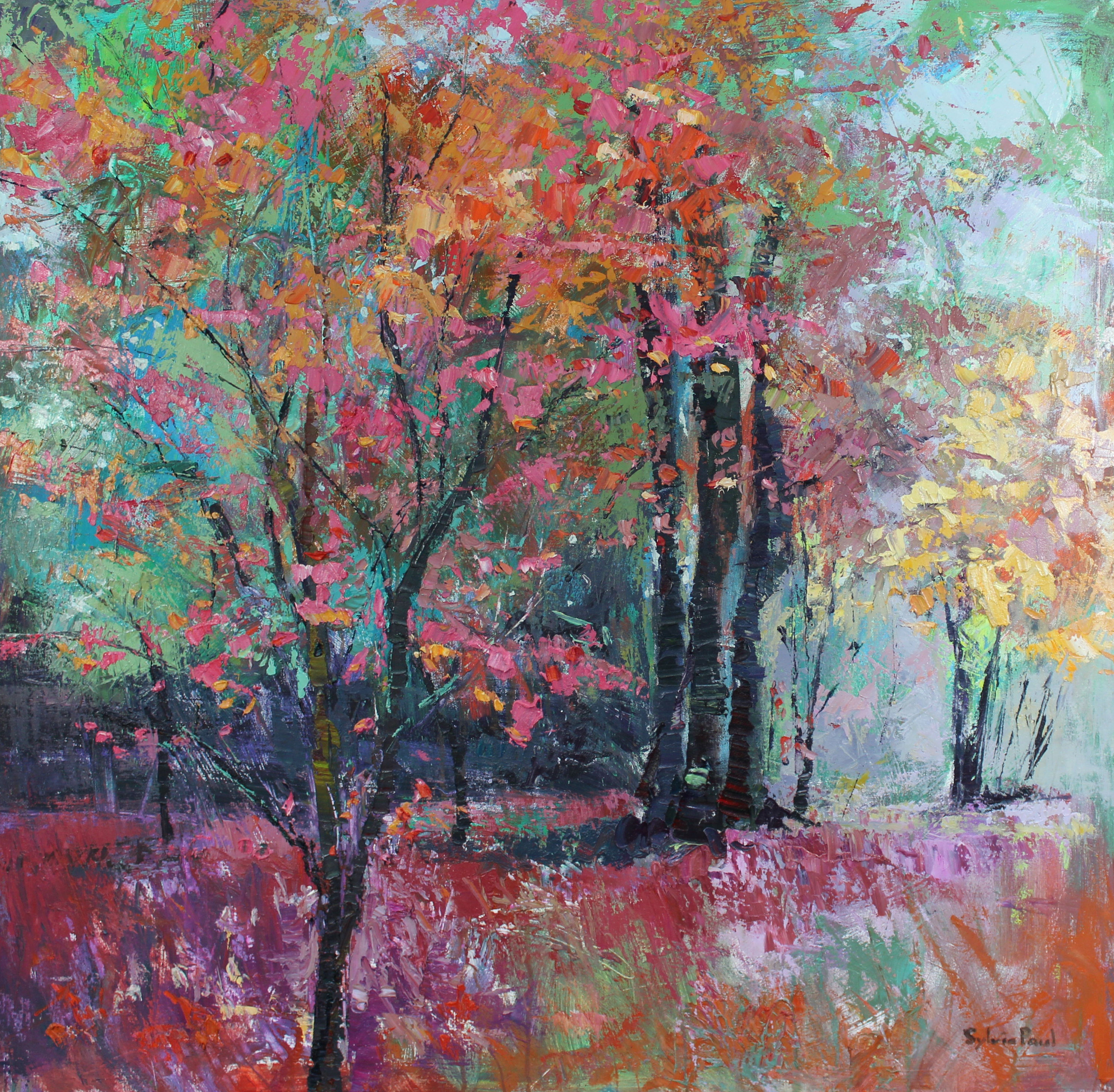 6000x5885 Sylvia Paul - Japanese Maple Painting