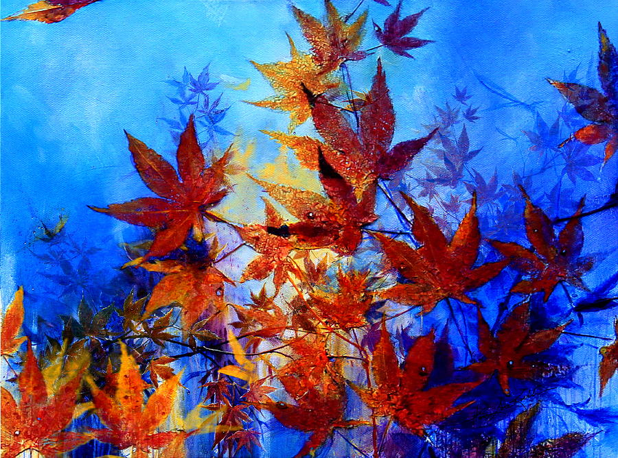 900x668 Autumn Joy Painting By Hanne Lore Koehler - Japanese Maple Painting