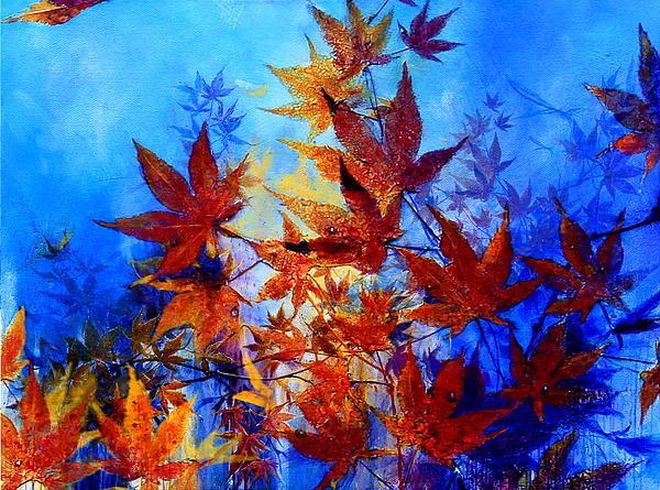 600x445 Japanese Maple Tree Painting - Japanese Maple Tree Painting
