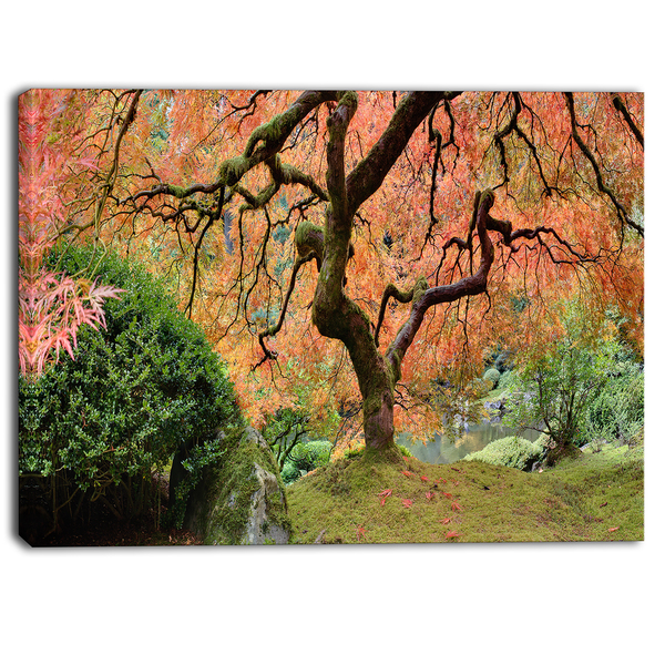 600x600 Shop Designart - Japanese Maple Tree Painting