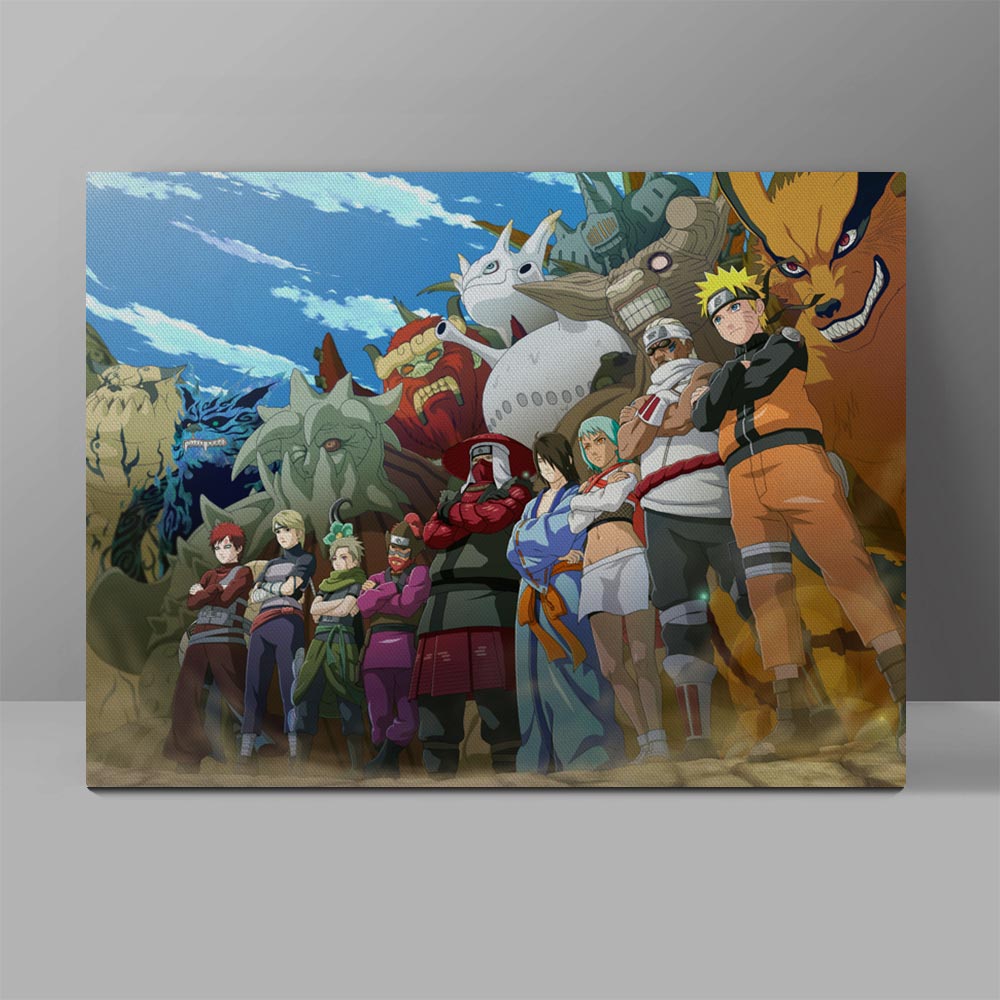 1000x1000 Power Of Human Sacrifice And Tailed Beasts Wall Pictures Naruto - Japanese Ninja Painting