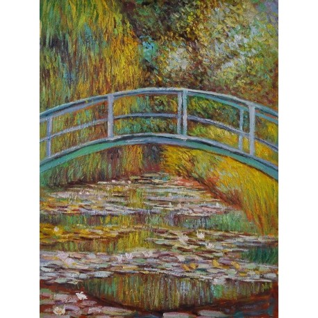 458x458 Japanese Bridge By Claude Monet Oil Painting Reproductions - Japanese Oil Painting