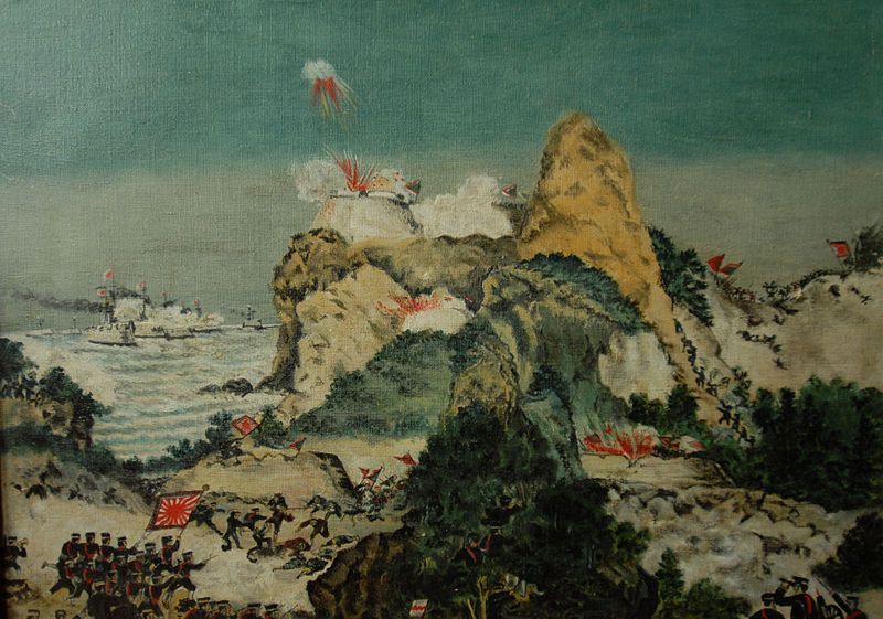 800x561 Fileengagement First Sino Japanese War (Oil Painting).jpg Ink - Japanese Oil Painting