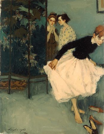 350x453 All About Oil Painter Malcolm T. Liepke The Key To His Figure - Japanese Oil Painting Artists