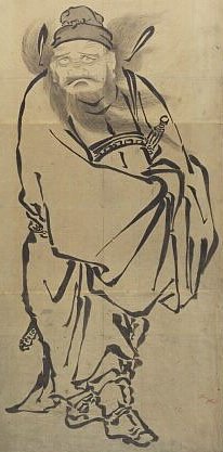 206x417 Shoki - Japanese Oni Painting