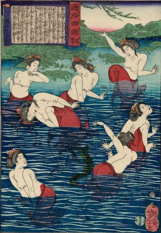 564x817 The Cunning Female Demons And Ghosts Of Ancient Japan - Japanese Oni Painting