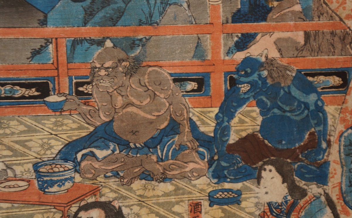 Japanese Oni Painting At PaintingValley Com Explore Collection Of Japanese Oni Painting