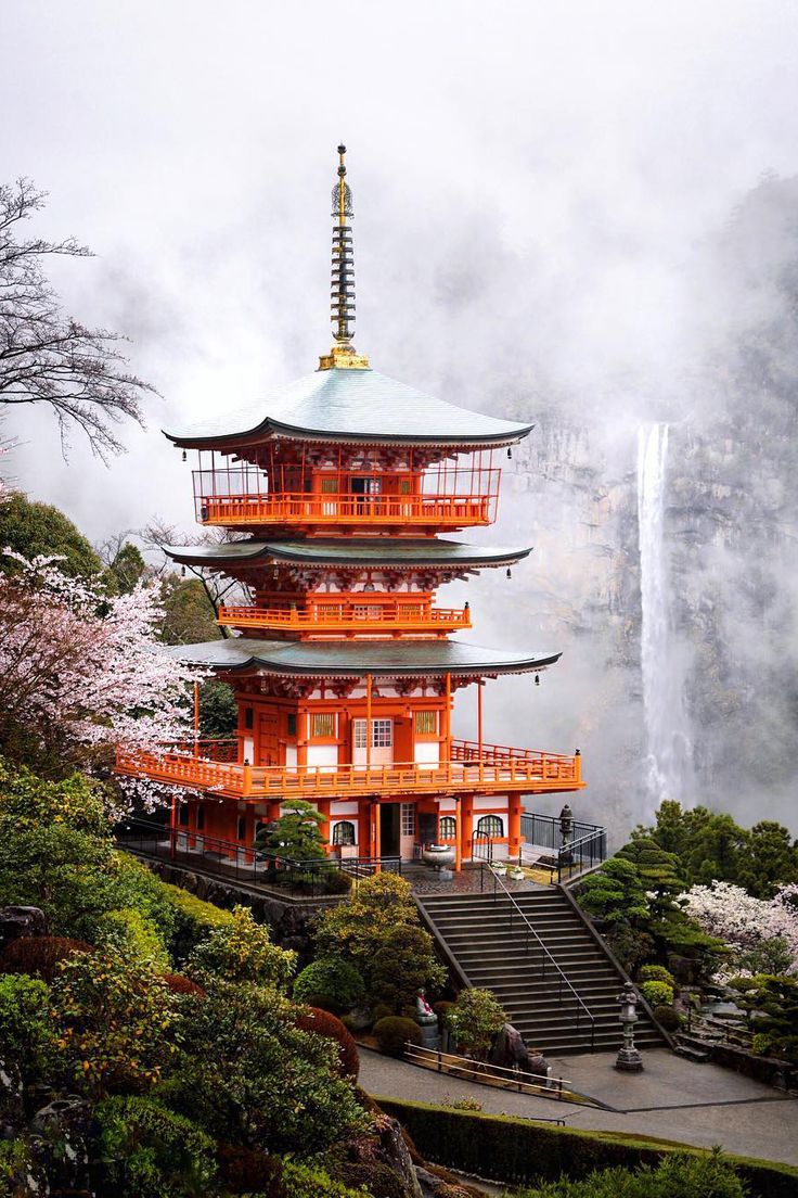 736x1104 868 Best Japan Images On Asia, Asian Landscape - Japanese Pagoda Painting