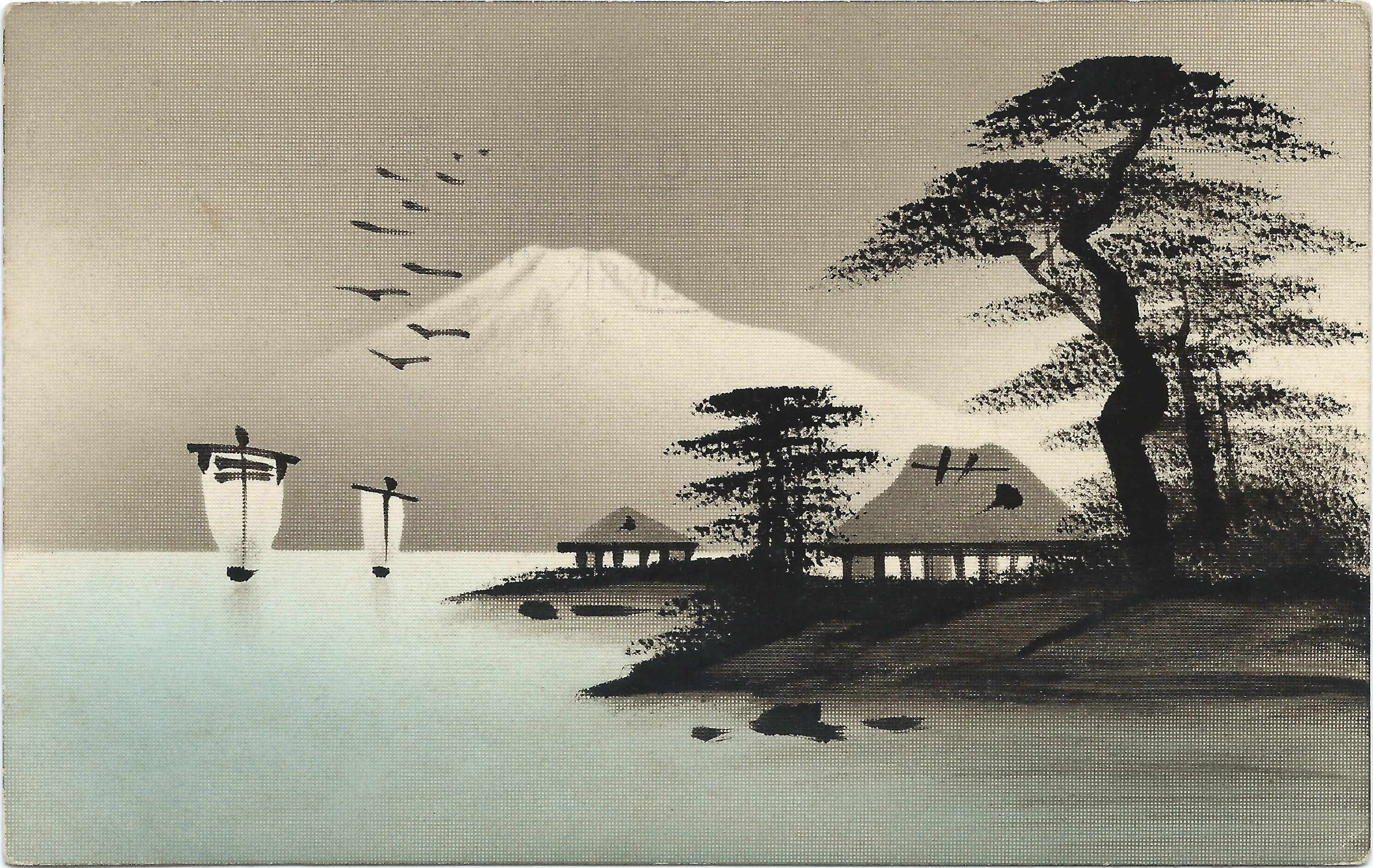 3352x2120 Filepostcard Japanese Painting.jpg - Japanese Painting