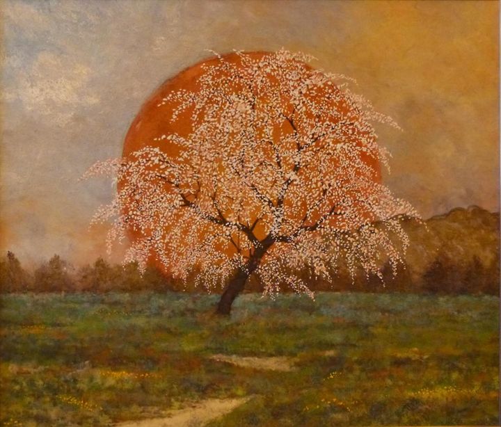 720x614 Haru Spring - Japanese Painting Sakura