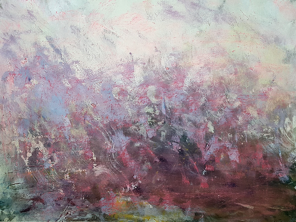 580x435 Art Of Kuzma Japanese Garden N Spring Fairmount Park Cherry - Japanese Painting Sakura