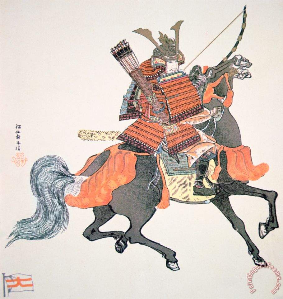 910x960 Japanese School Samurai Painting - Japanese Painting Samurai