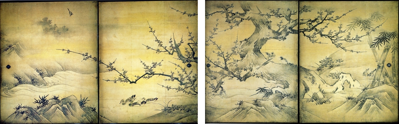1646x515 Japanese Paintings - Japanese Painting Tree