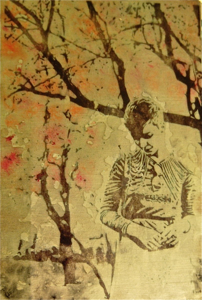 807x1200 My Japanese Cherry Tree (Sandrine M ) - Japanese Painting Tree