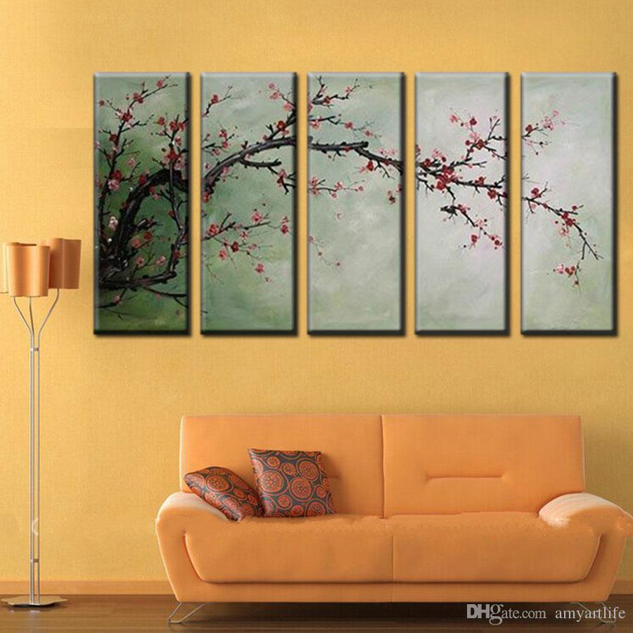 900x900 Hand Painted Large Tree Canvas Oil Painting China Japan Sakura - Japanese Sakura Tree Painting
