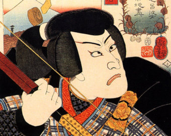 340x270 Japanese Samurai Art Japanese Samurai On Horse Fine Art - Japanese Samurai Painting