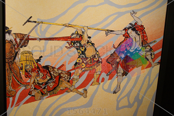 340x227 Stock Photo Of Narita Japan Mar 4 2015 Traditional Japanese - Japanese Samurai Painting