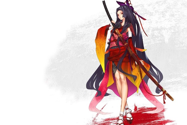 640x427 Diy Frame Japan Samurai Irls Cartoon Posters And Prints Home Decor - Japanese Samurai Painting