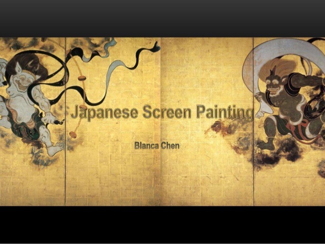 638x479 Japanese Screen Painting - Japanese Screen Painting