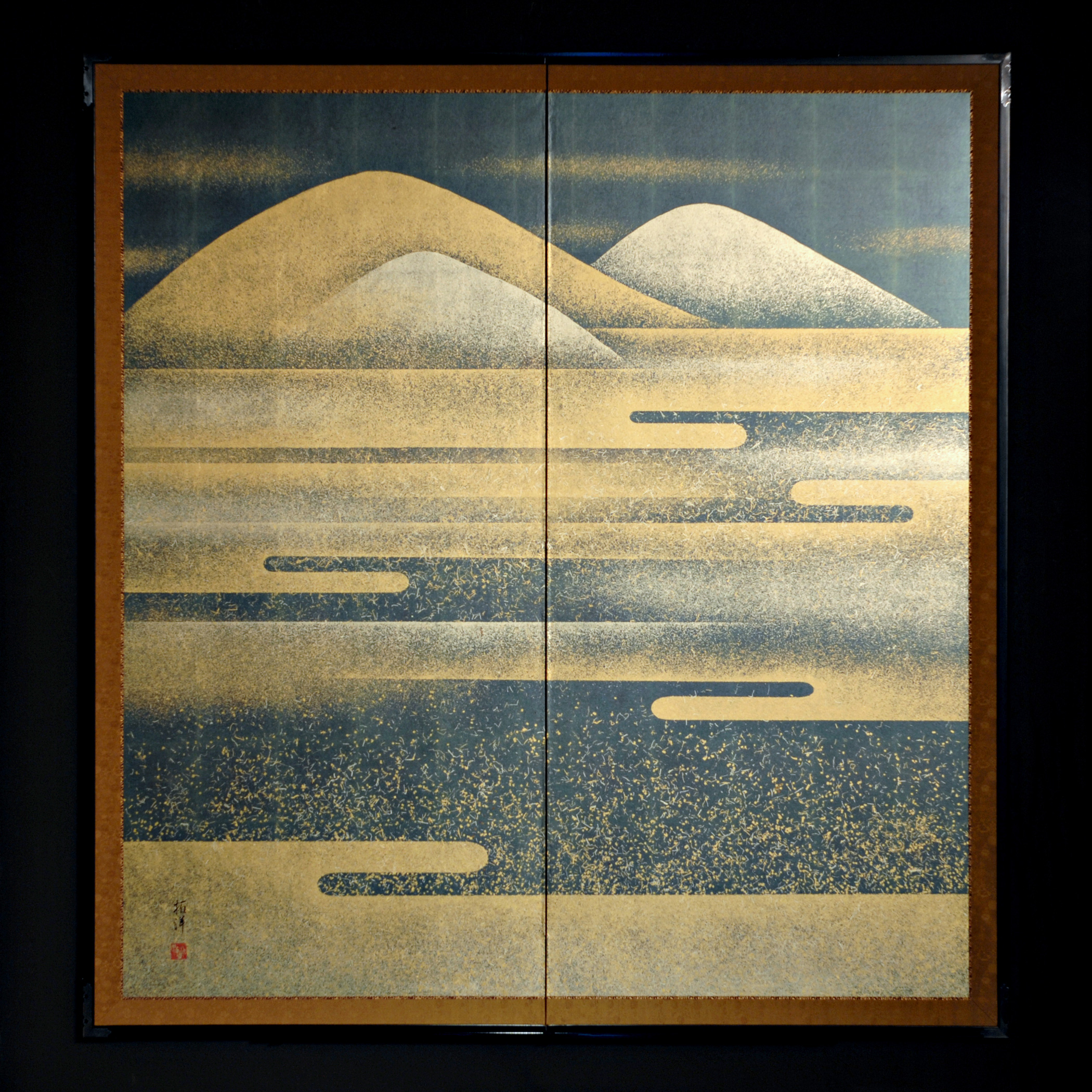 2100x2100 Akishino Folding Japanese Screen Unique Japan - Japanese Screen Painting
