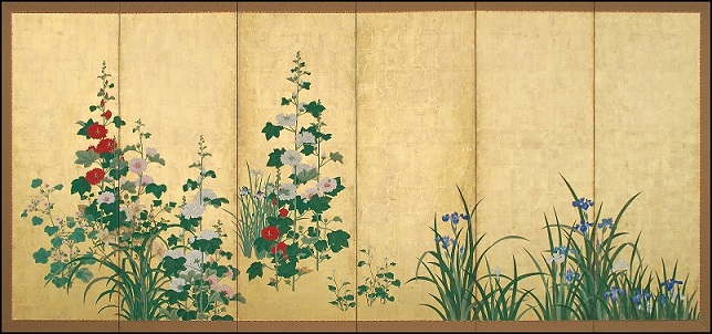 644x302 Antique Japanese Screens - Japanese Screen Painting