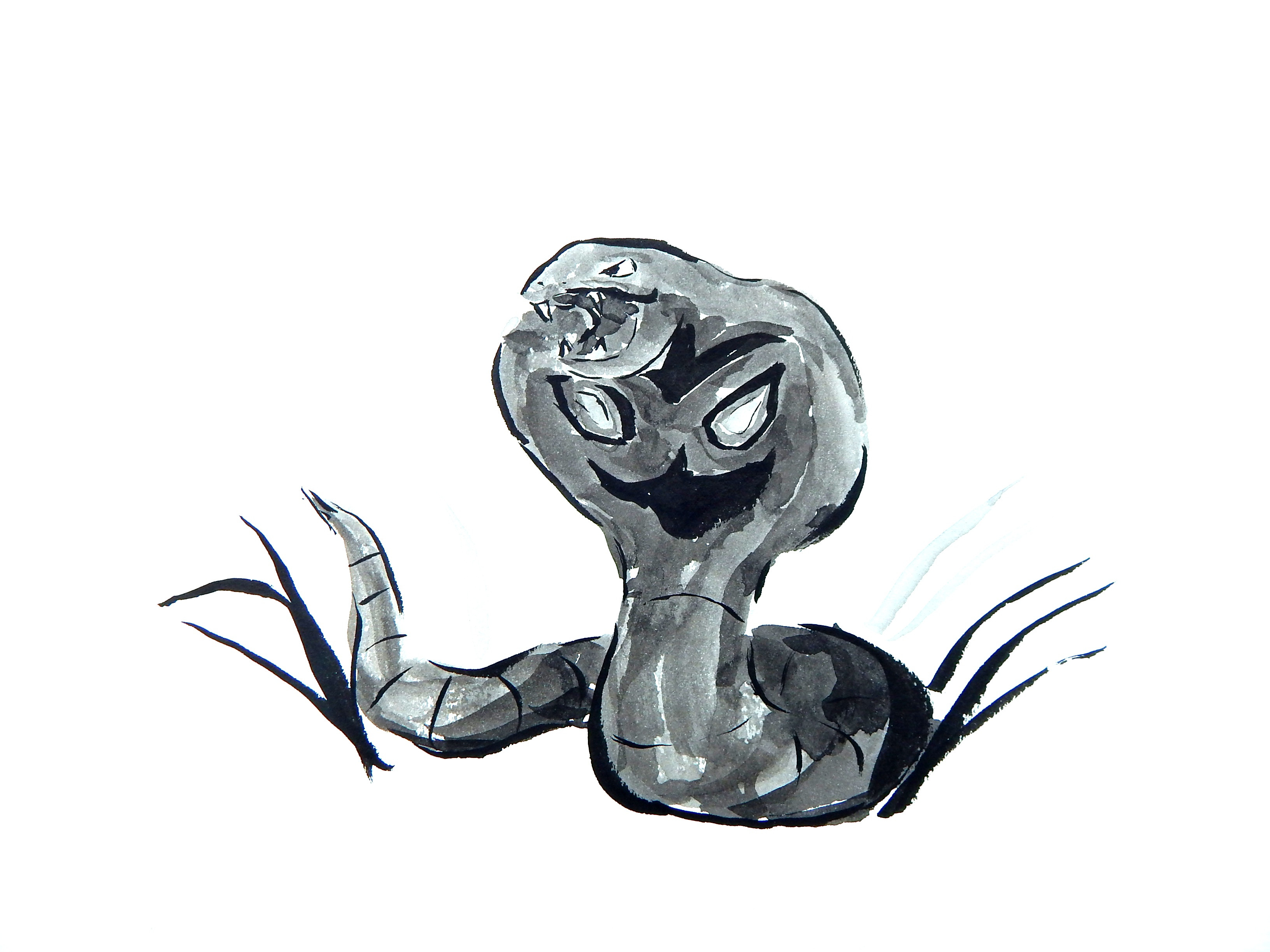 3264x2448 Oc) Pokemon Japanese Sumi E Paintings - Japanese Sumi E Painting