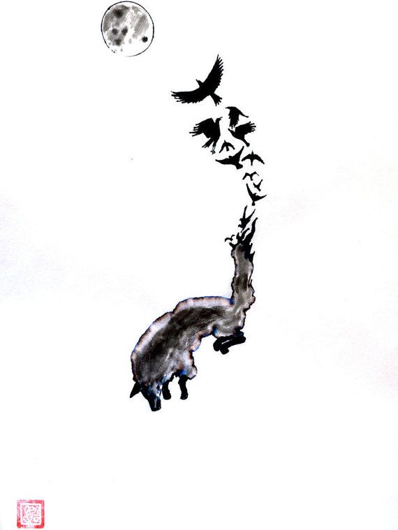 570x759 Japanese Ink Painting Art - Japanese Sumi Painting