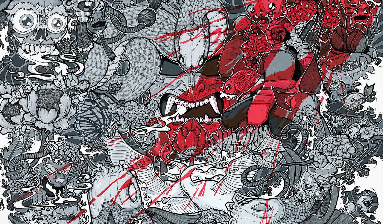 1280x750 2much Japan Tattoo Canvas 2.jpg Ink Me Up - Japanese Tattoo Painting