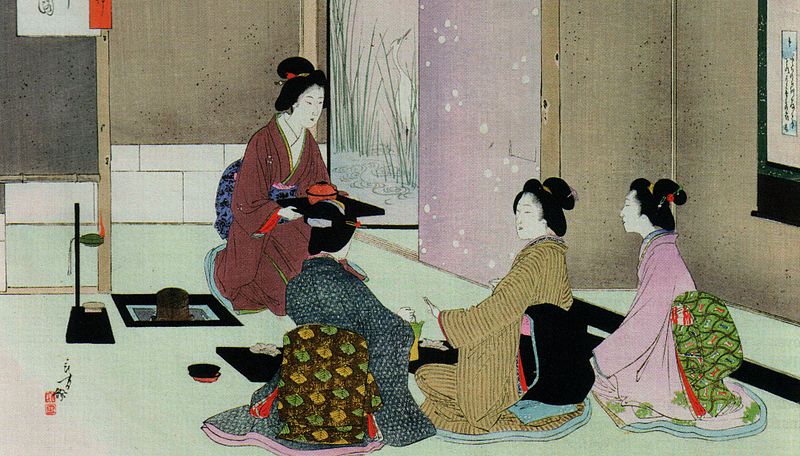 800x456 The Japanese Tea Ceremony Exploration - Japanese Tea Ceremony Painting