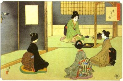 432x287 Japanese Tea Ceremony - Japanese Tea Ceremony Painting