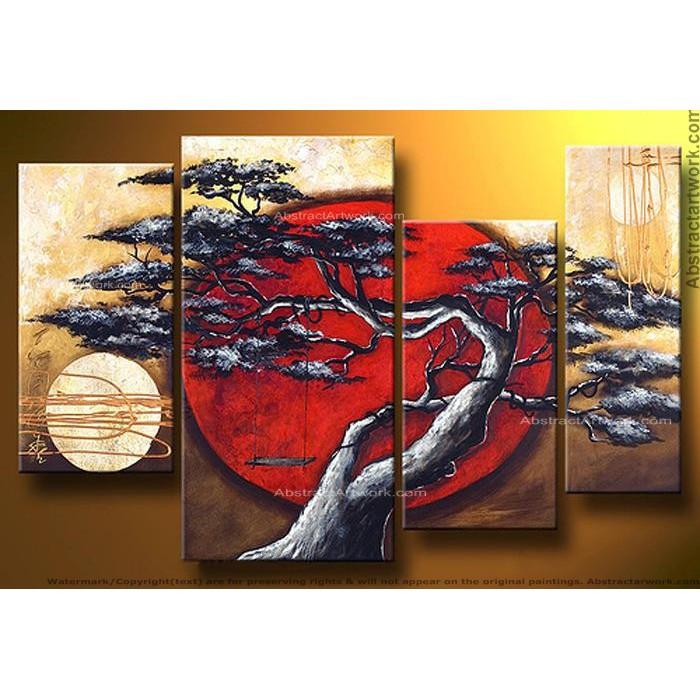 700x700 Japanese Tree Oil Painting 40x32in - Japanese Tree Painting