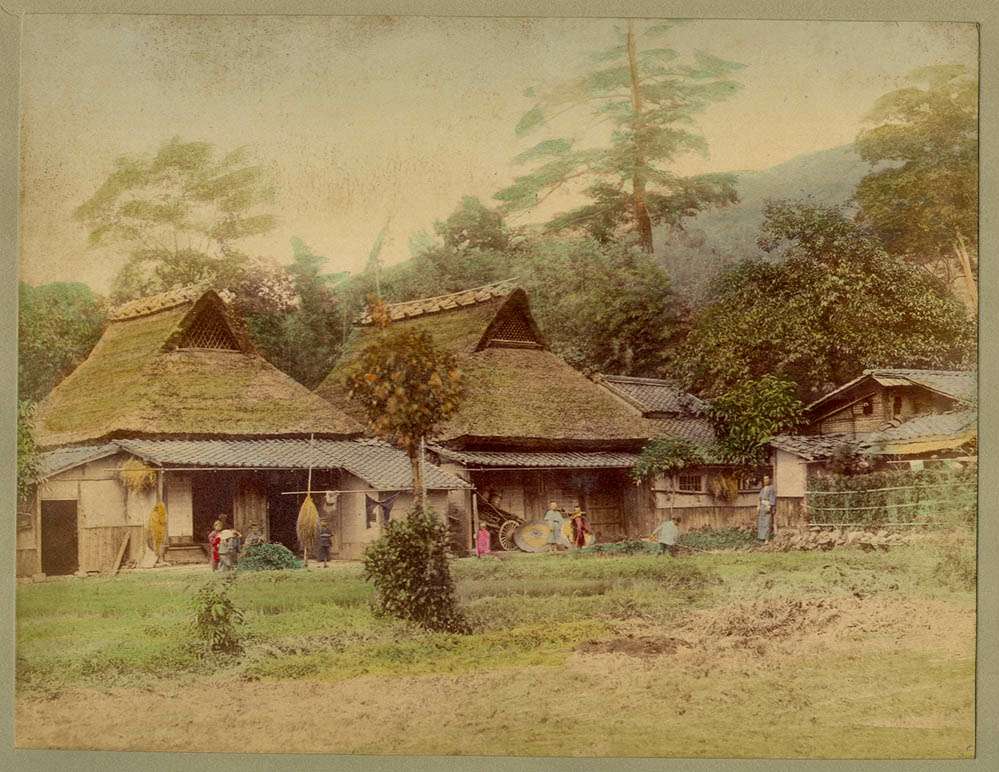 999x772 Old Photos Of Japanese Village In The 19th Century ~ Vintage Everyday - Japanese Village Painting