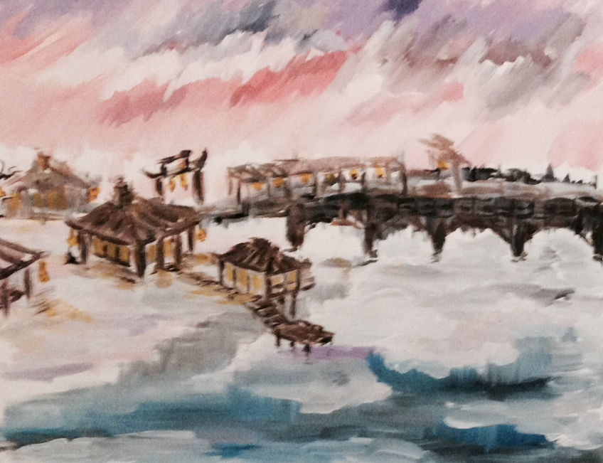 848x651 Hokkaido Village Anton Vinokurov - Japanese Village Painting