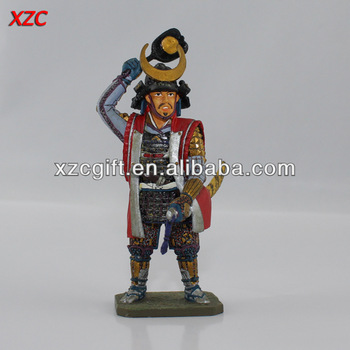 350x350 Hand Painting Pewtermetal Japanese Warrior - Japanese Warrior Painting