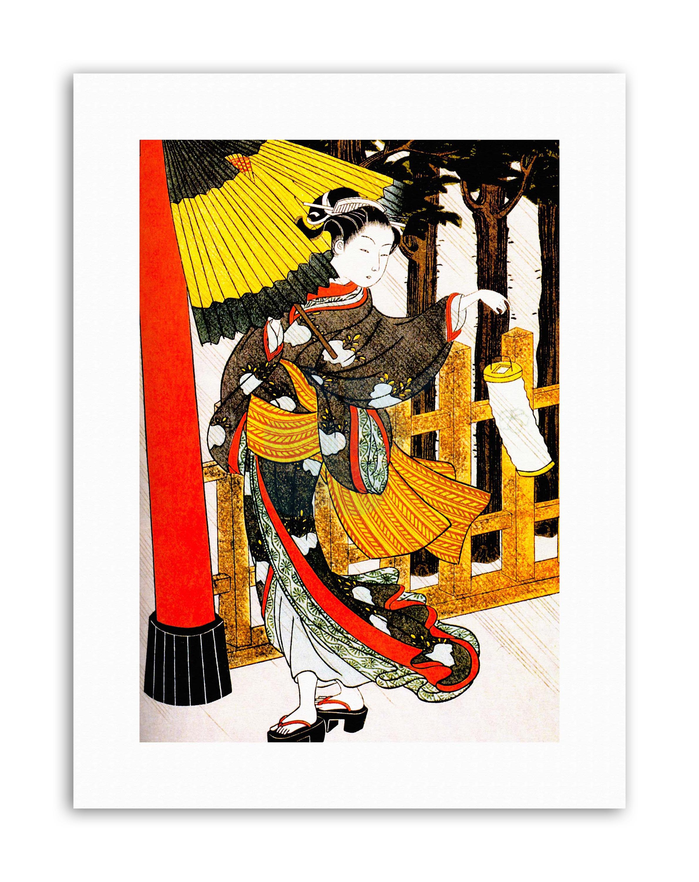 2380x3000 Geisha Japanese Woman Tradition Japan Painting Portrait Canvas Art - Japanese Woman Painting