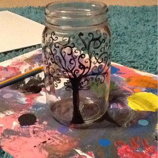 320x320 I Got Board So I Started Painting A Mason Jar Wip - Jar Painting