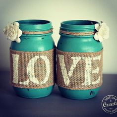 236x236 Chalk Painted Mason Jars - Jar Painting