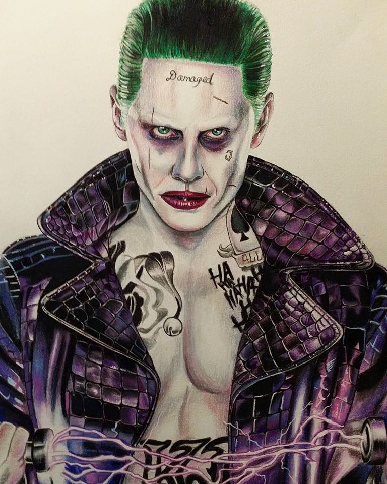 Jared Leto Joker Painting at PaintingValley.com | Explore collection of ...