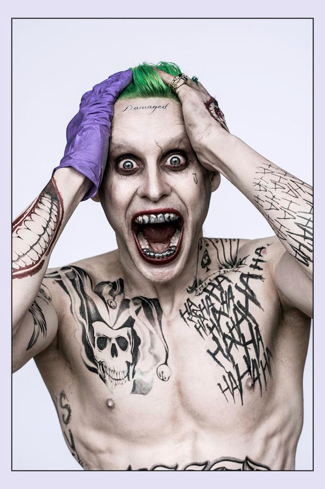 1047x1572 Suicide Squad' Jared Leto's Joker Revealed (Photo) Hollywood - Jared Leto Joker Painting