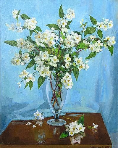 399x500 Pin By Elaine Lin On Painting Paintings - Jasmine Painting