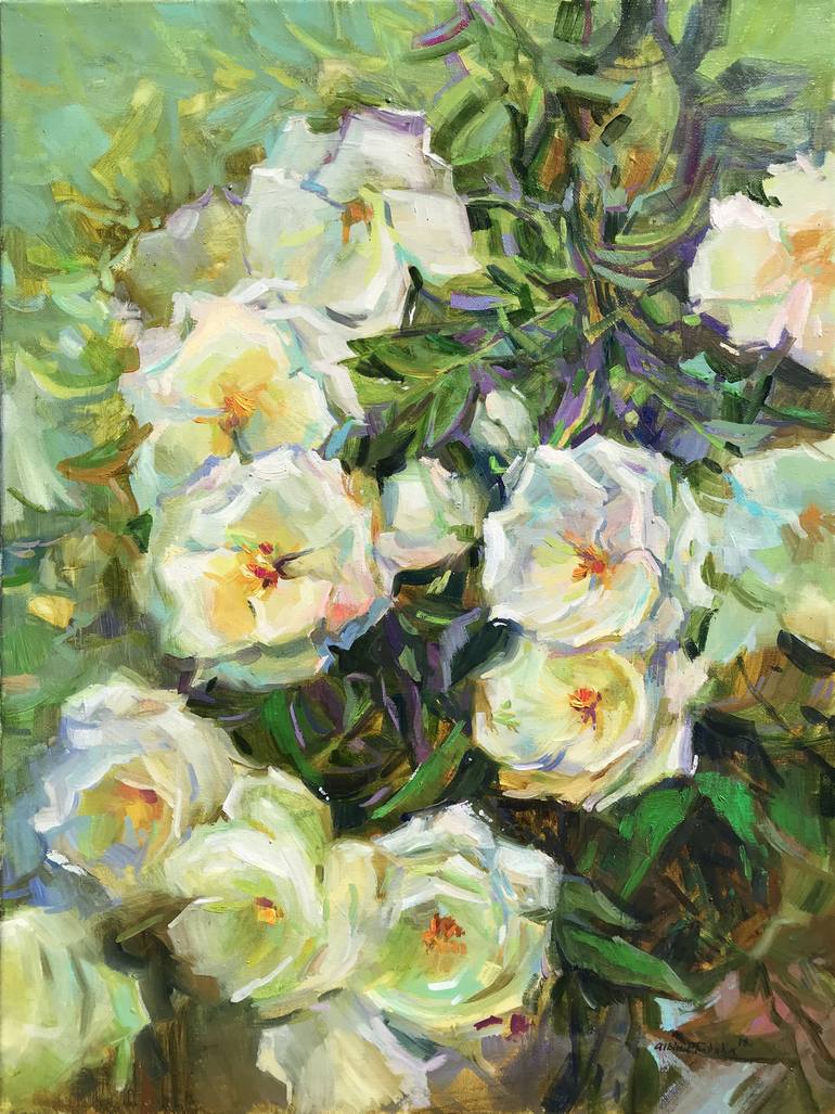 770x1027 Saatchi Art Jasmine Painting By Albina Tabaka - Jasmine Painting