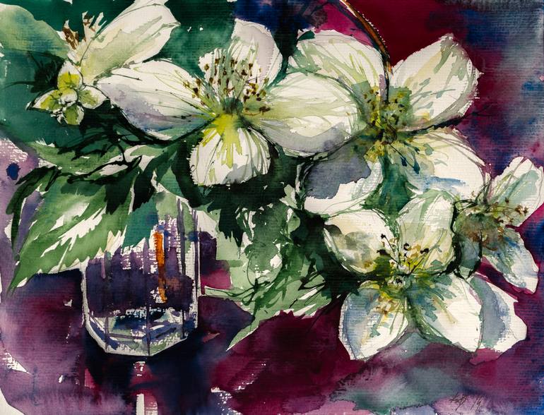 770x588 Saatchi Art Jasmine Painting By Kovacs Anna Brigitta - Jasmine Painting