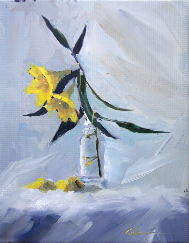623x800 Clair Hartmann Daily Painting Carolina Jasmine Ii - Jasmine Painting