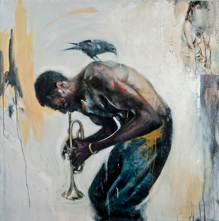 717x722 Jason Shawn Alexander, Figurative Painter - Jason Alexander Painting
