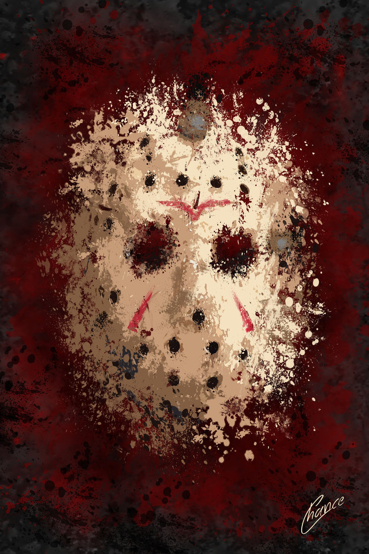 730x1095 Jason Mask Digital Painting By Chancebaker - Jason Mask Painting