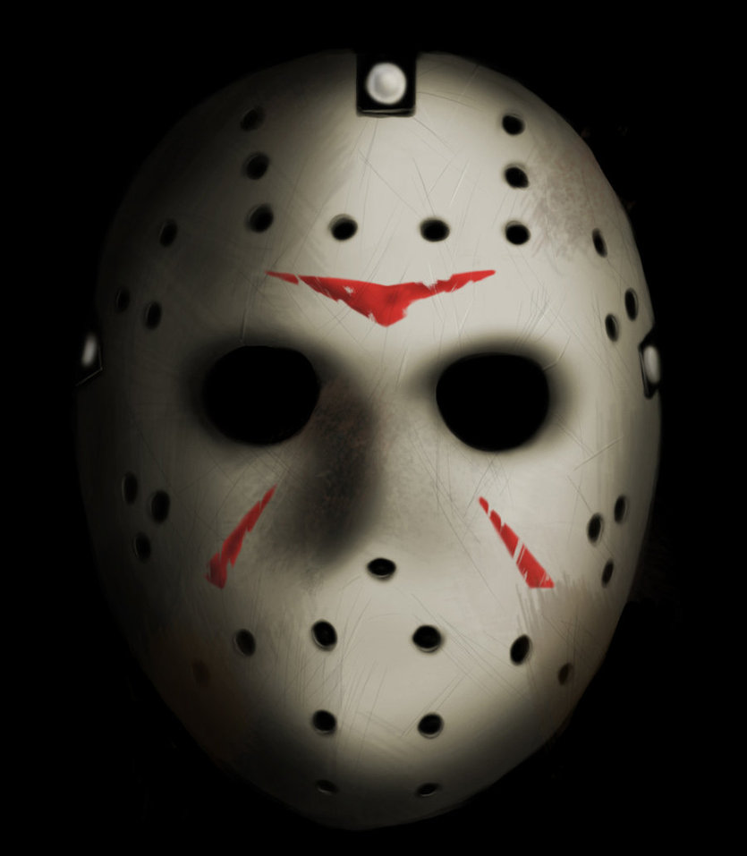 835x957 Jason's Mask By Havran133 - Jason Mask Painting