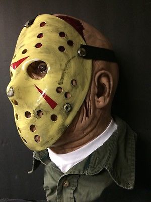 300x400 Jason Voorhees Part 3 Hockey Mask, Accurate Paint Job! Friday - Jason Mask Painting