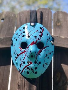 225x300 Jason Voorhees Nintendo Bloody Custom Painted Mask High Quality - Jason Voorhees Painting